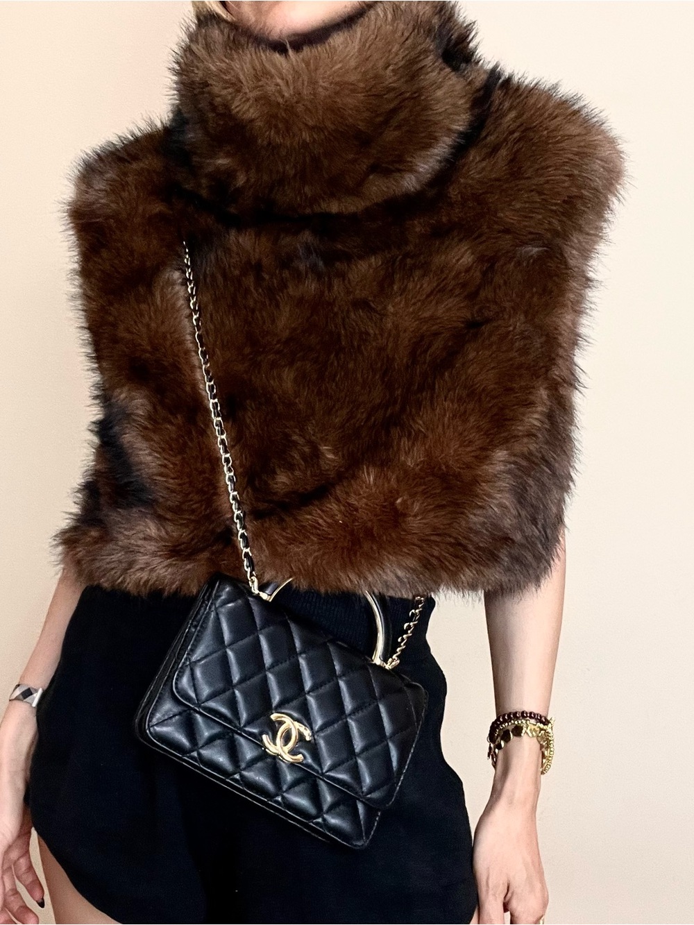 Brand New Rachel Zoe one size fur vest
